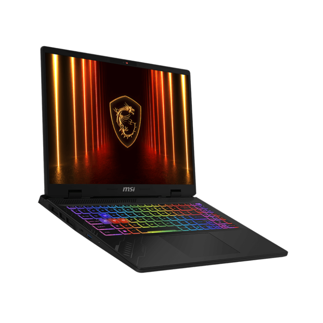 MSI Crosshair A16 HX AI D8WFKG-016XAE، AMD Ryzen 9-8940HX، ذاكرة وصول عشوائي (RAM) سعة 32 جيجابايت (مُحسّنة)، قرص SSD سعة 1 تيرابايت، NVIDIA RTX 5060 سعة 8 جيجابايت، شاشة 16.0 بوصة بدقة 2K QHD+ بمعدل تحديث 240 هرتز، لون رمادي كوزموس