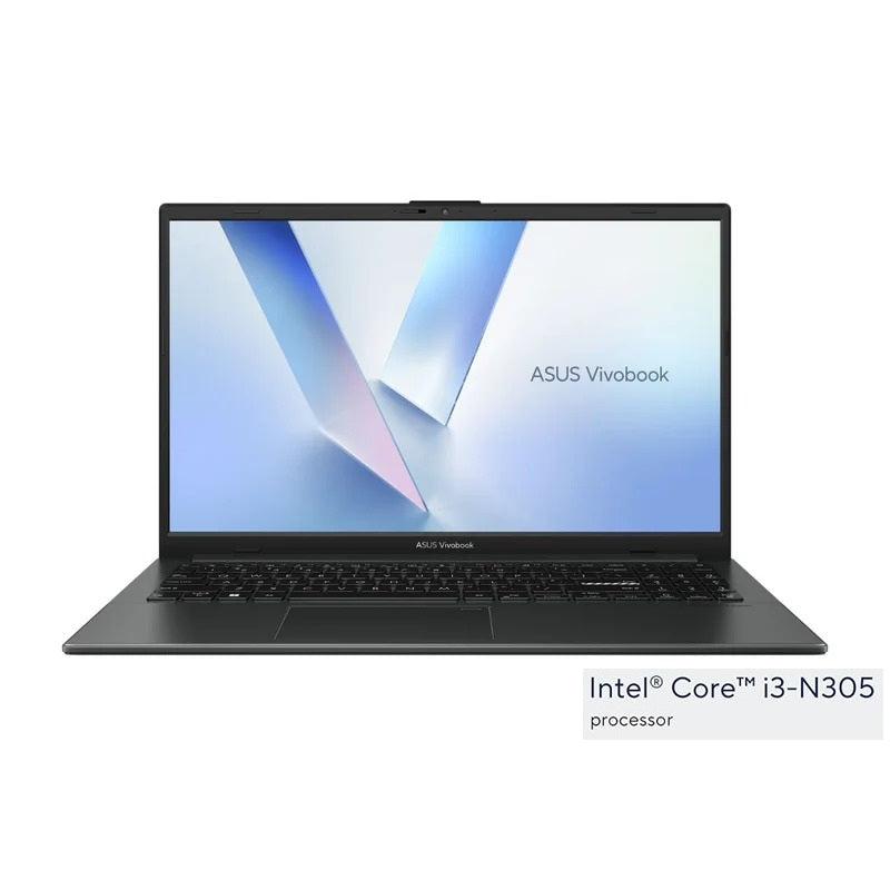 ASUS VIVOBOOK GO 15 E1504-NJ558, Intel® Core™ i3-N305, RAM 4GB, SSD 256GB, Intel® UHD Graphics, 15.6 inch FHD, Mixed Black