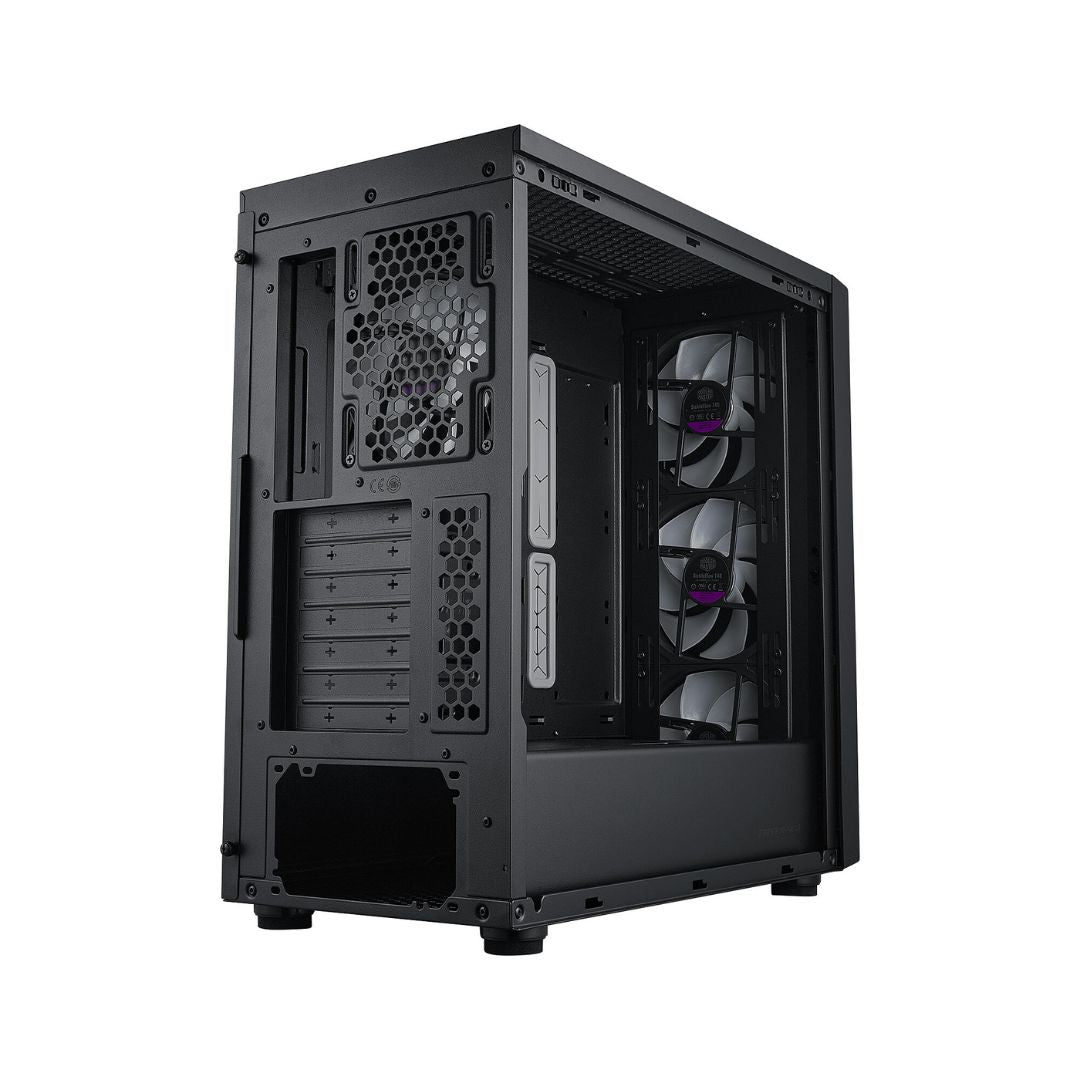 وحدة تبريد Cooler Master MasterBox 600 Mid Tower 4 Fan - أسود