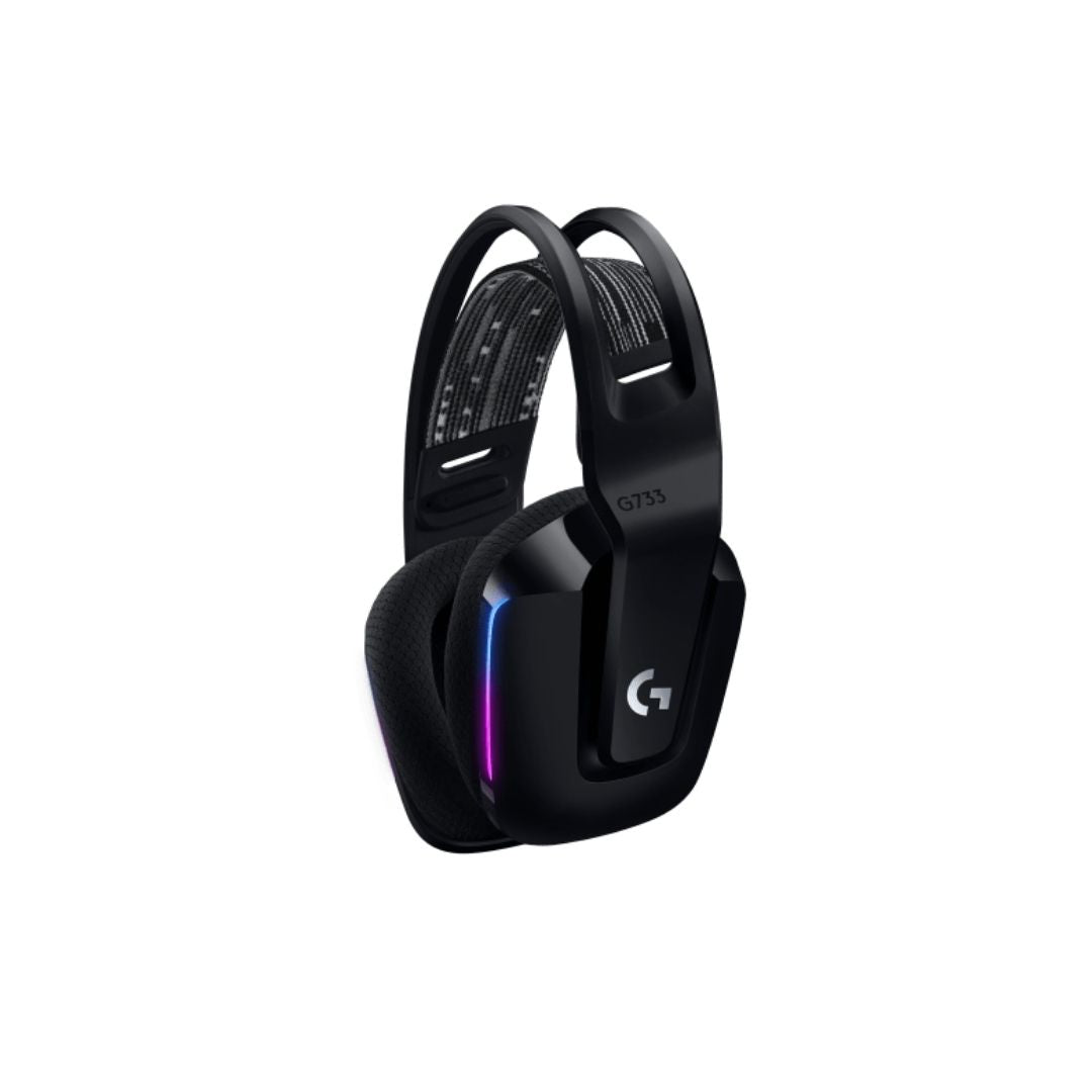 سماعة الألعاب اللاسلكية Logitech G733 Lightspeed - أسود