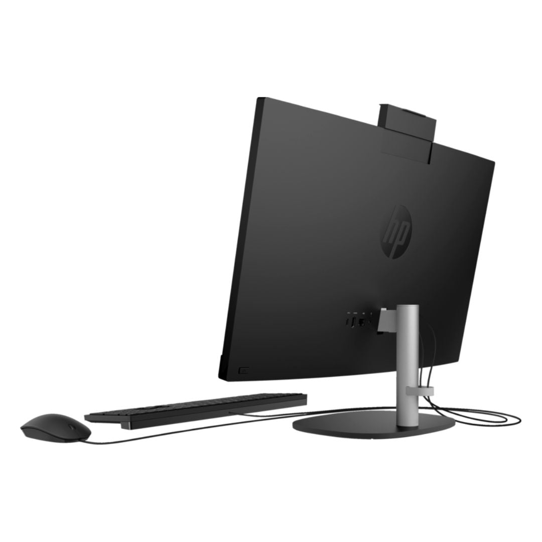 جهاز كمبيوتر الكل في واحد HP 24-cr0124nh، Intel Core i5-1335U، ذاكرة وصول عشوائي (RAM) سعة 8 جيجابايت، قرص SSD سعة 512 جيجابايت، معالج رسومات Intel Iris Xe، شاشة 24 بوصة FHD IPS، لون أسود جيت