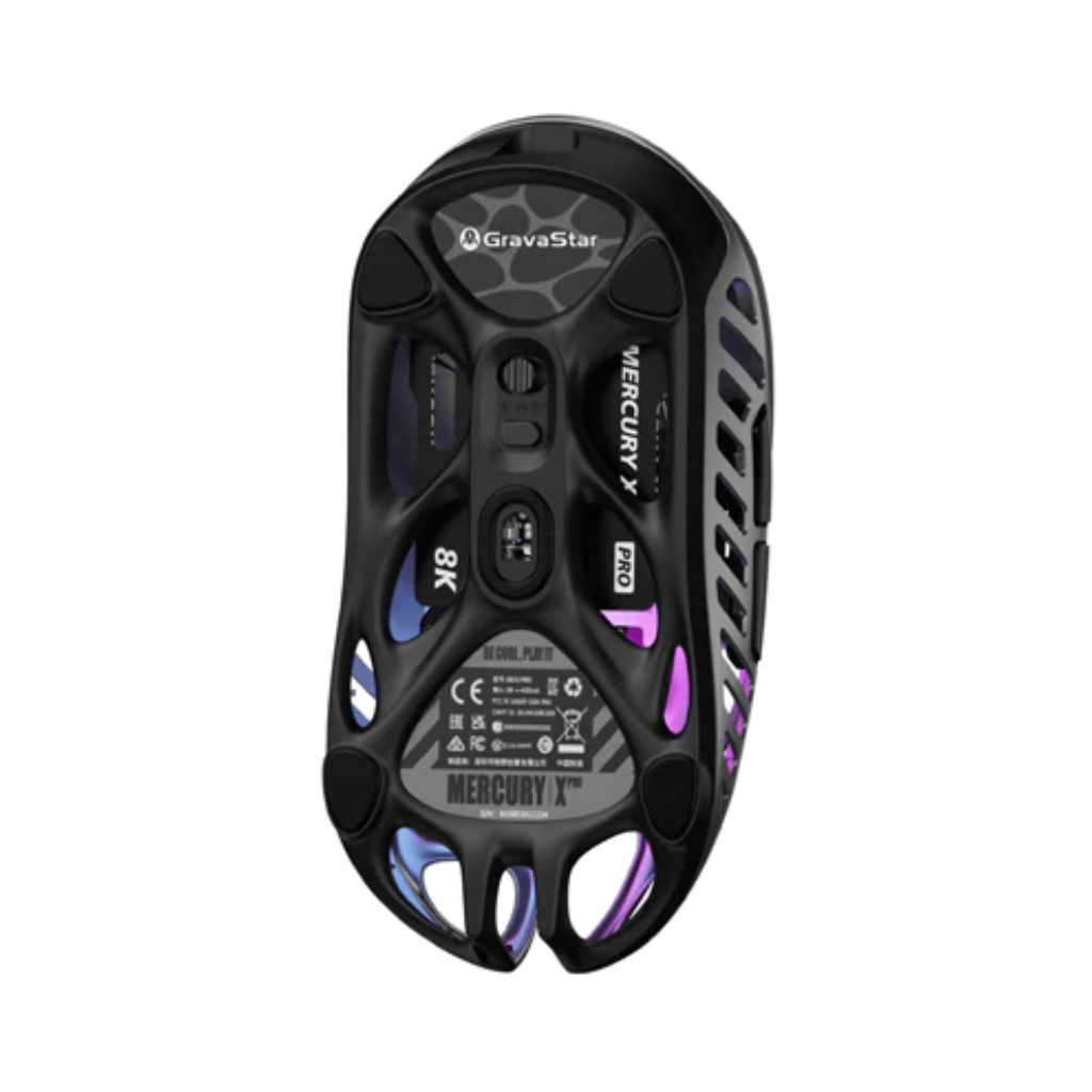 GravaStar Mercury X Pro Wireless Gaming Mouse - Interstellar Silver