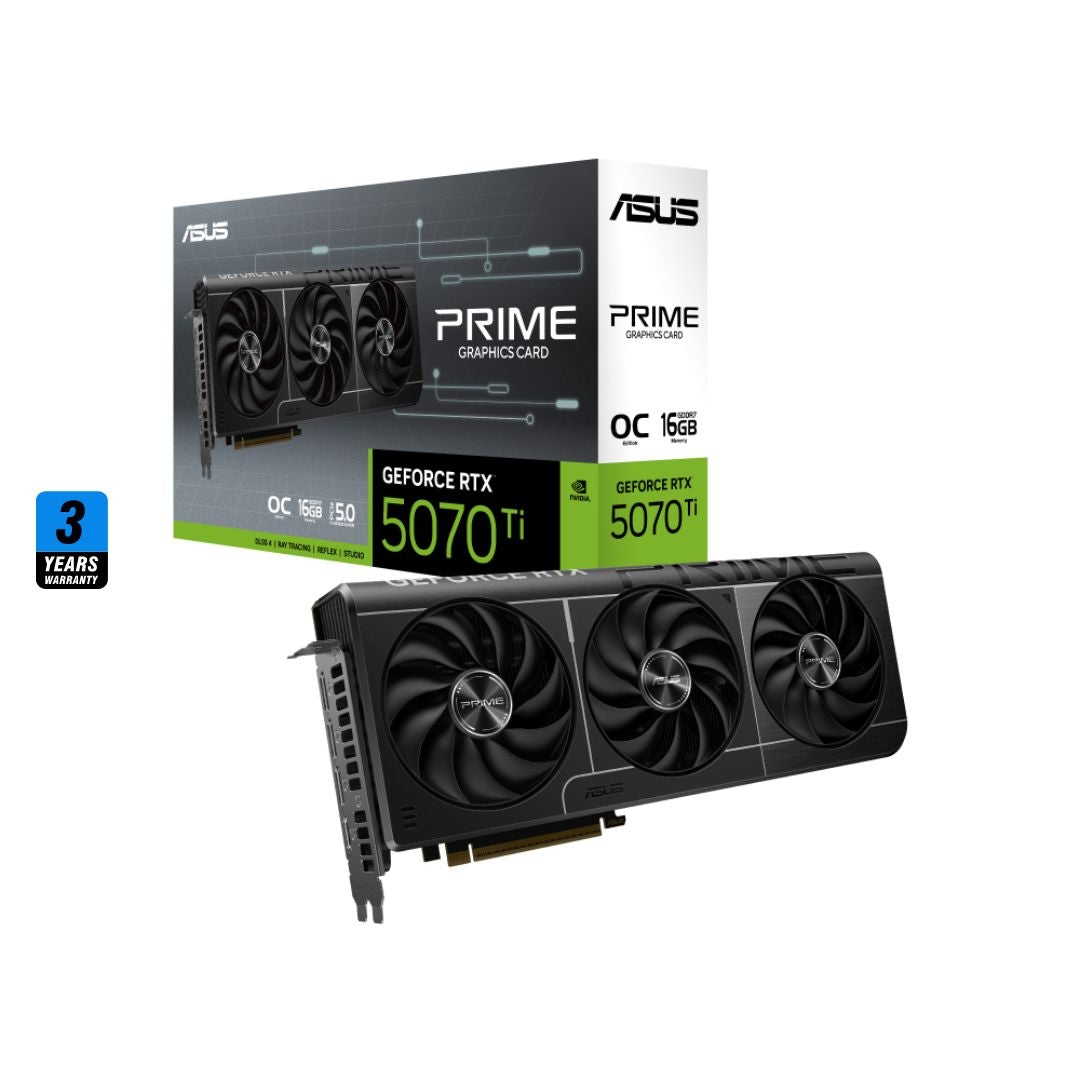 بطاقة ASUS PRIME GeForce RTX™ 5070 Ti سعة 16 جيجابايت GDDR7 OC Edition