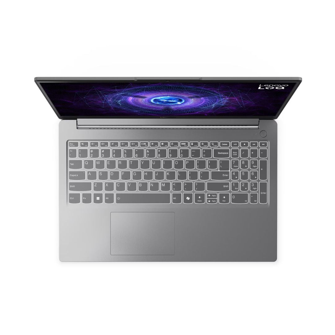Lenovo LOQ 15IAX9E - (9VIN), Intel Core i5-12450HX, RAM 16GB, SSD 512GB, RTX 3050 4GB, 15.6 Inch FHD IPS 144Hz, Luna Grey