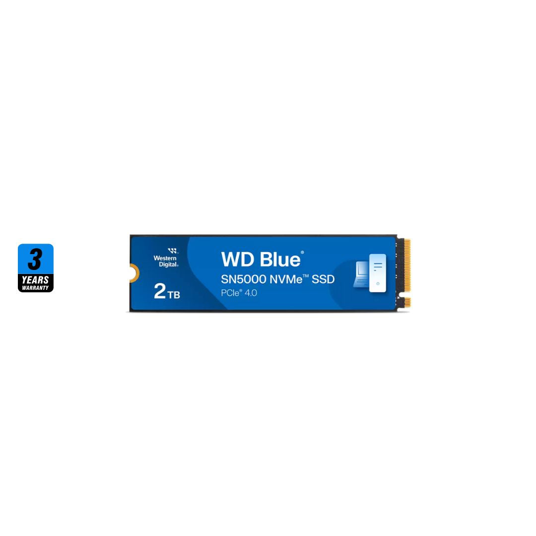 WD Blue SN5000 سعة 2 تيرابايت، 5150 ميجابايت/ثانية M.2 NVME، PCIe 4.0