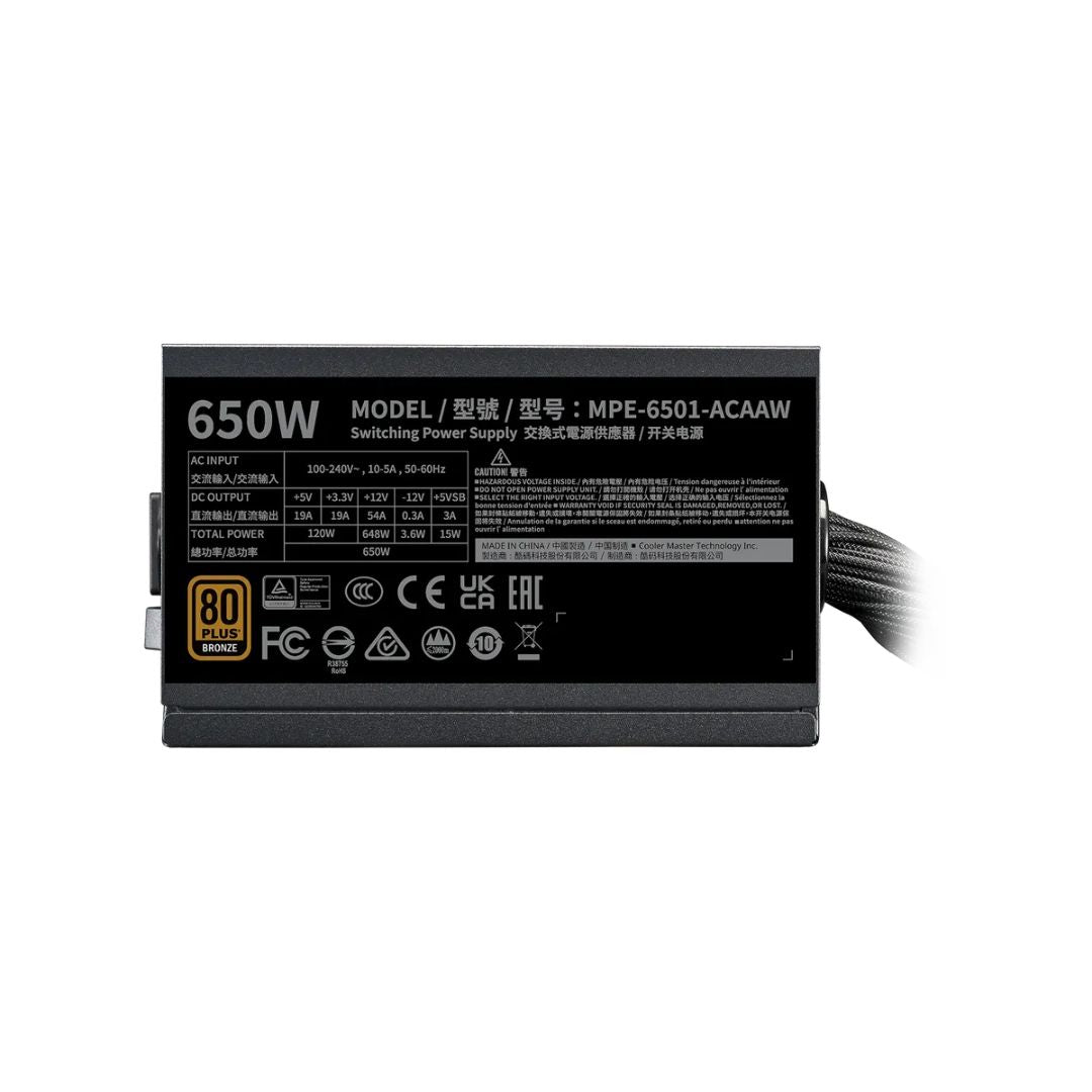 Cooler Master MWE 650 V3 650w 80 Bronze PCie 5