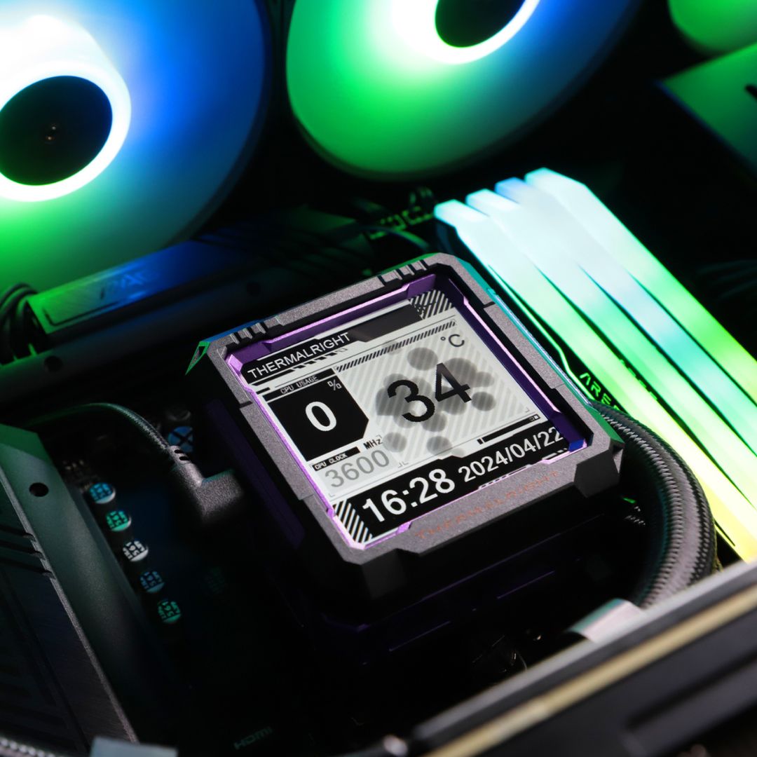 مبرد وحدة المعالجة المركزية السائل Thermalright Frozen Warframe PRO 360 ARGB ARGB - أسود