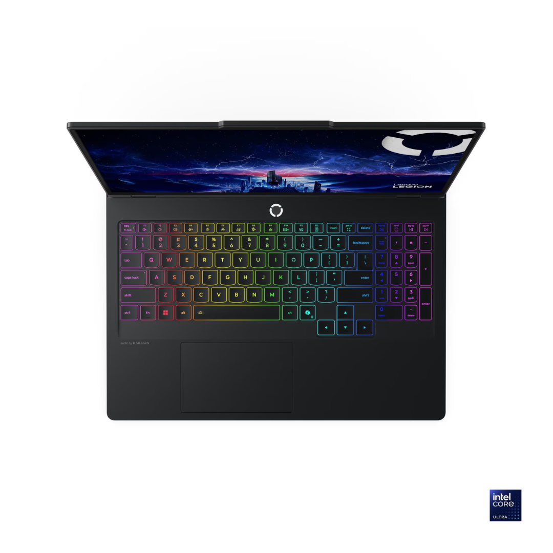 لينوفو ليجن برو 5 16IAX10 - (3QPS)، معالج إنتل كور ألترا 7-255HX، ذاكرة وصول عشوائي 32 جيجابايت، قرص صلب SSD سعة 1 تيرابايت، بطاقة رسومات إنفيديا جي فورس RTX 5060 سعة 8 جيجابايت، شاشة OLED WQXGA 165 هرتز، لون أسود إكليبس