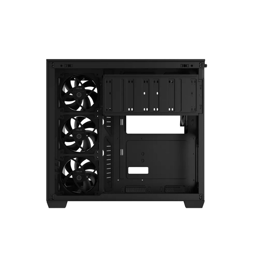 حافظة ASUS A32 PLUS، 4 مراوح ARGB - أسود