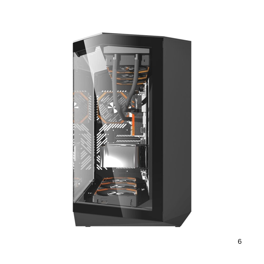 DarkFlash DY470 Mid Tower Case - Black