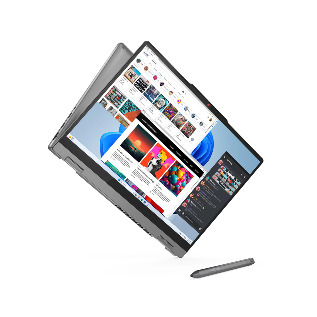 لينوفو ايديا باد 5 14IRU9 - (9DAX)، انتل كور 5-120U، رام 8 جيجابايت، قرص صلب SSD 512 جيجابايت، معالج رسومات انتل، شاشة 14.0 بوصة WUXGA (1920x1200) IPS تعمل باللمس، لونا جراي