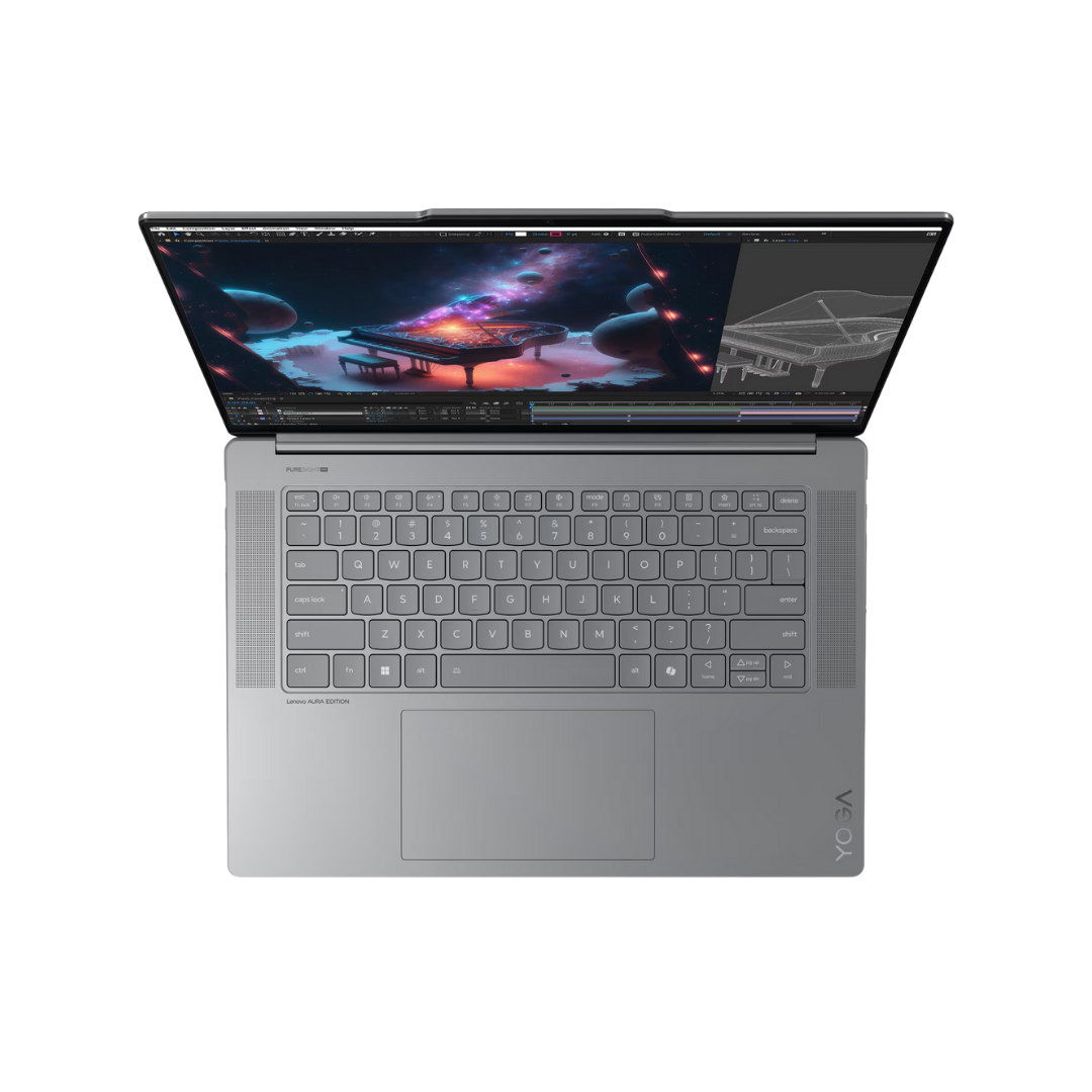 Lenovo Yoga Slim 7 15ILL9 - (6LAX) Aura Edition, Intel Ultra 7-258V, RAM 32GB, SSD 1TB, Integrated Intel Arc, 15.3 Inch 2.8K WQXGA+ (2880x1800) OLED 120Hz, Luna Grey