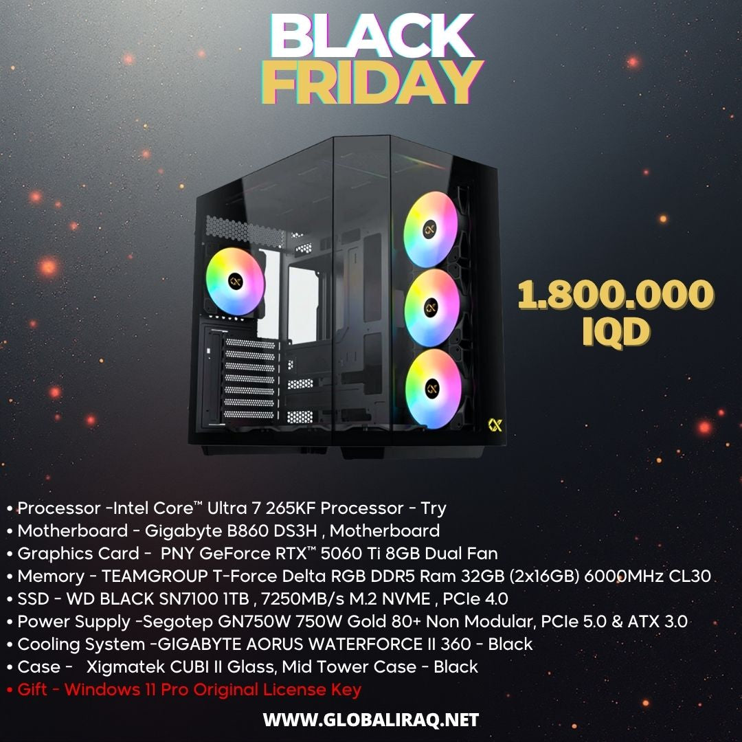 Pc Build intel Ultra 7 265KF, RTX 5060 Ti 8GB