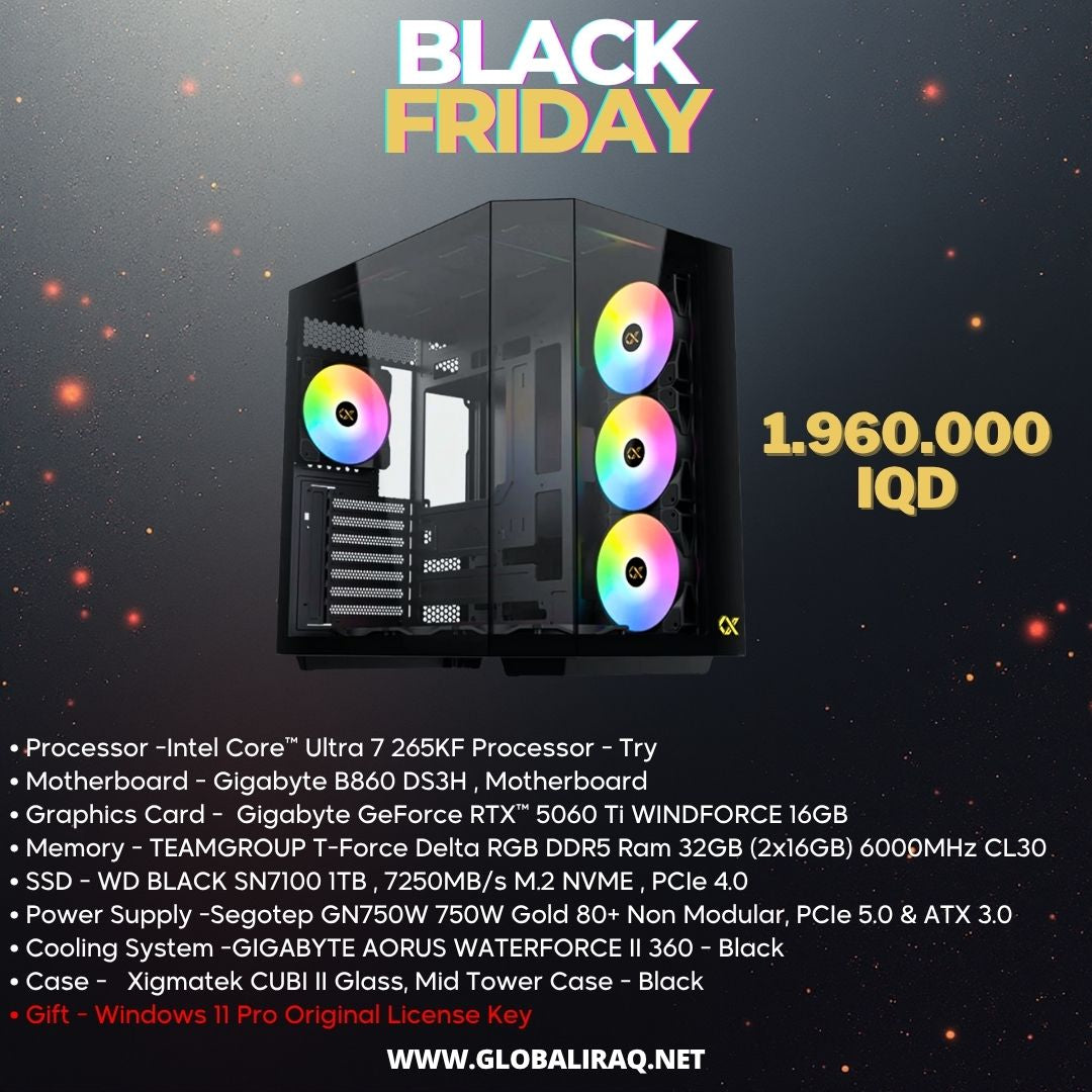 Pc Build intel Ultra 7 265KF, RTX 5060 Ti 16GB