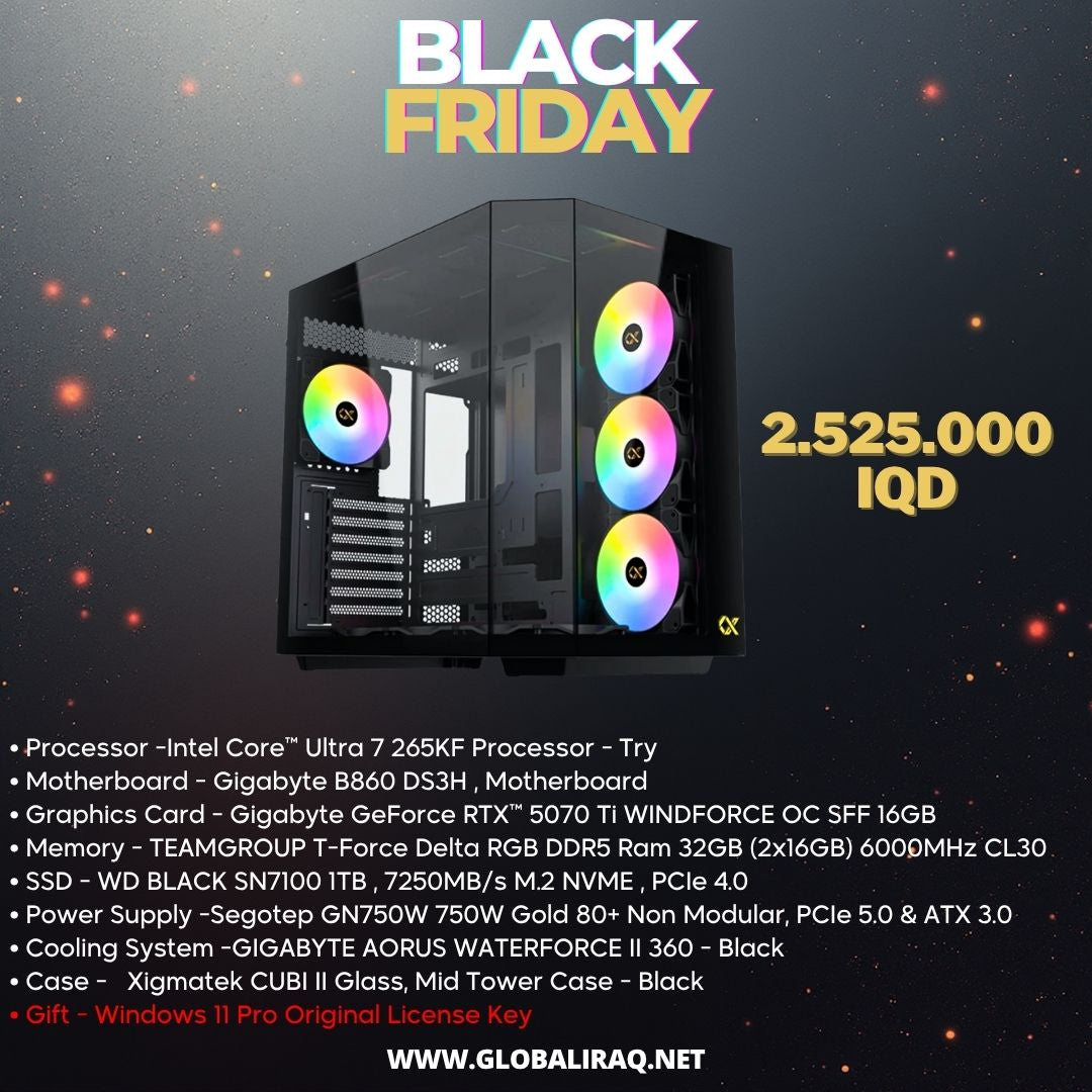 Pc Build intel Ultra 7 265KF, RTX 5070 Ti 16GB