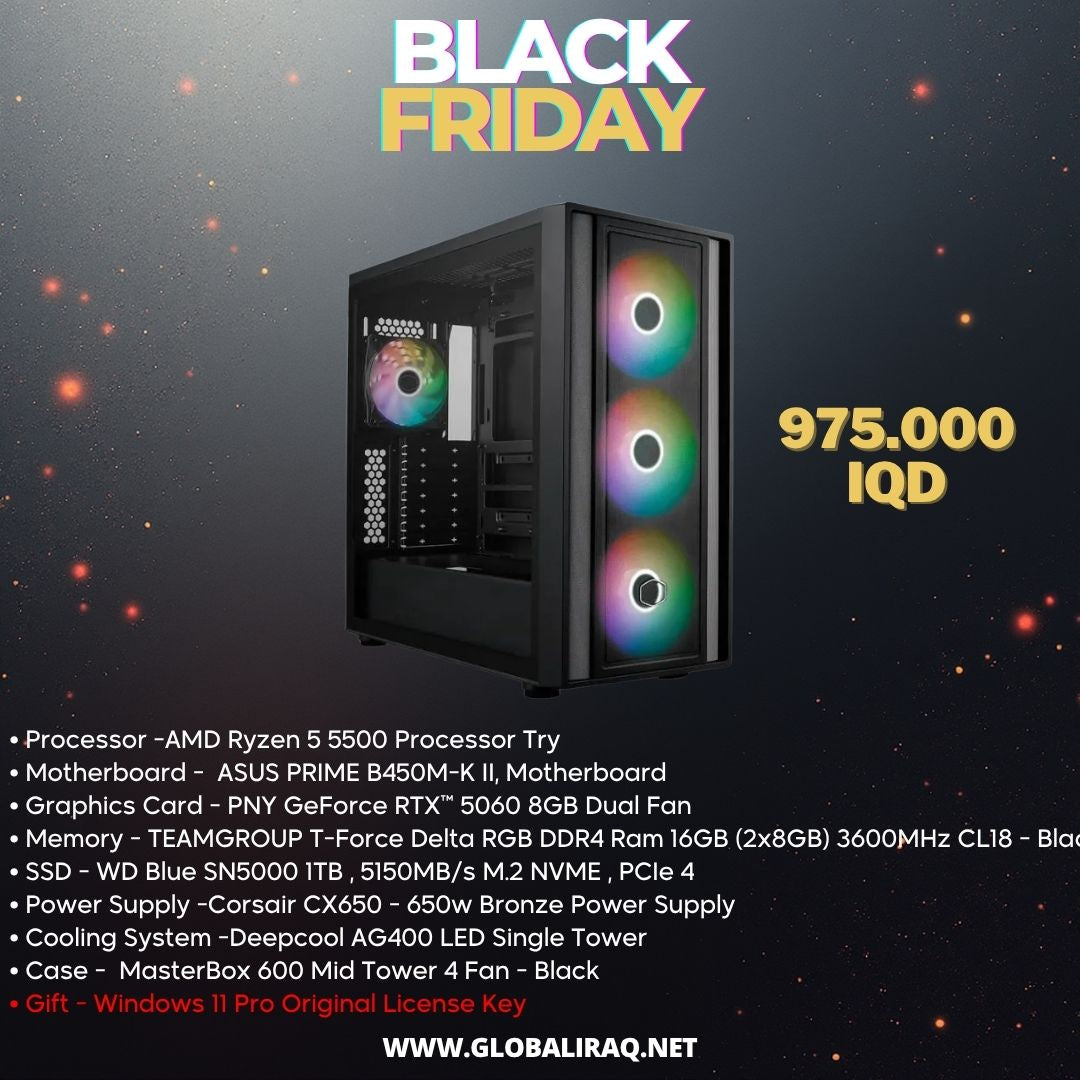 Pc Build AMD Ryzen 5 5500, RTX 5060 8GB