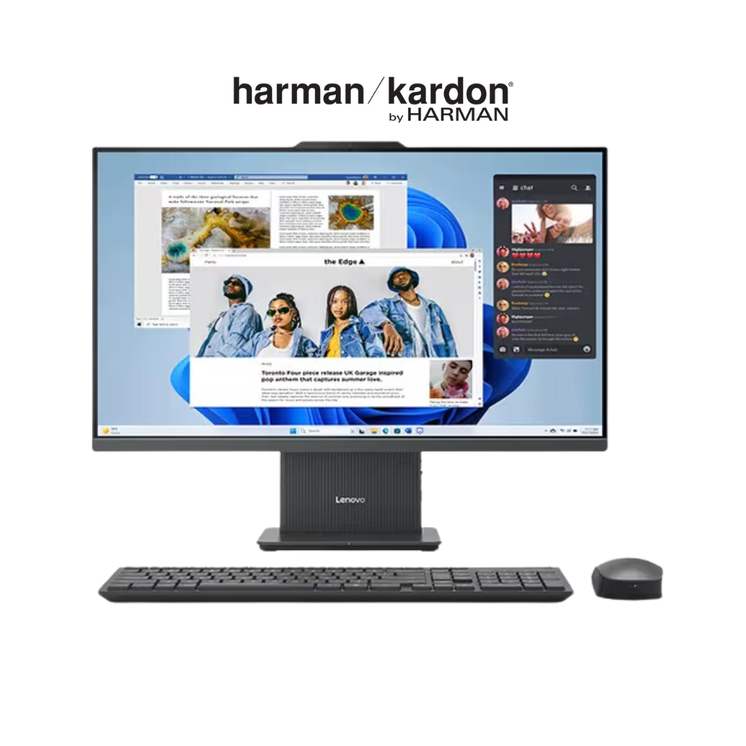 جهاز لينوفو الكل في واحد AIO 24IRH9 (F1LK)، معالج Intel Core i5-13420H، ذاكرة وصول عشوائي (RAM) سعة 8 جيجابايت، قرص صلب SSD NVMe سعة 512 جيجابايت، رسومات Intel UHD، شاشة 24 بوصة FHD IPS 100 هرتز، لون رمادي