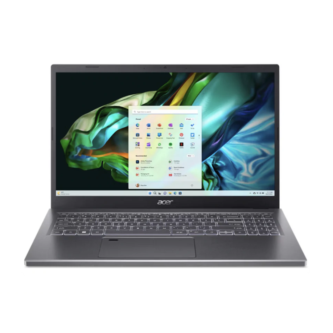 ايسر اسباير 5 A515-58M-79CS، انتل كور i7-13620H، رام 16 جيجابايت، قرص صلب SSD 512 جيجابايت، انتل UHD جرافيكس، شاشة 16.0 بوصة WUXGA، رمادي معدني