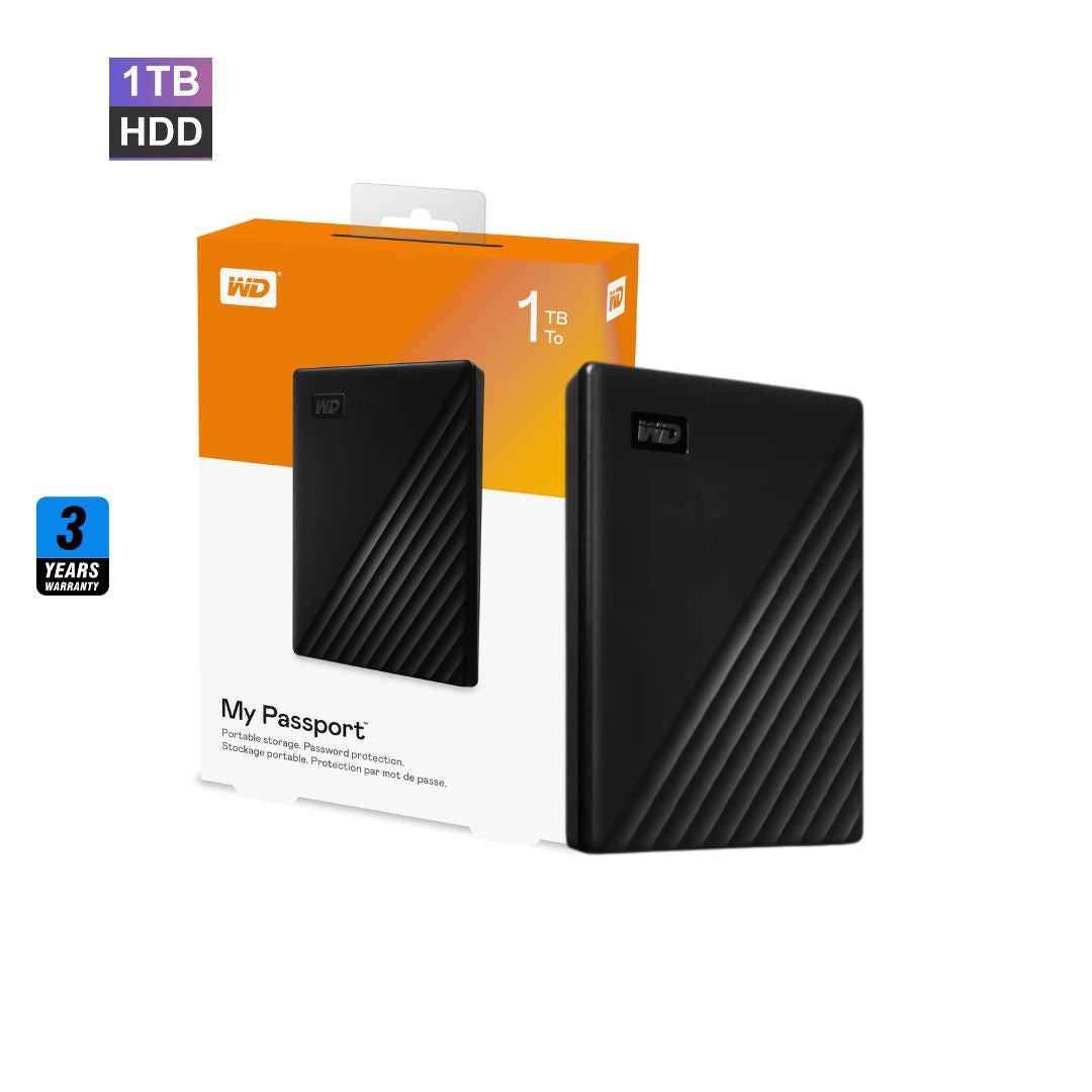 WD 1TB My Passport External Hard Disk Drive