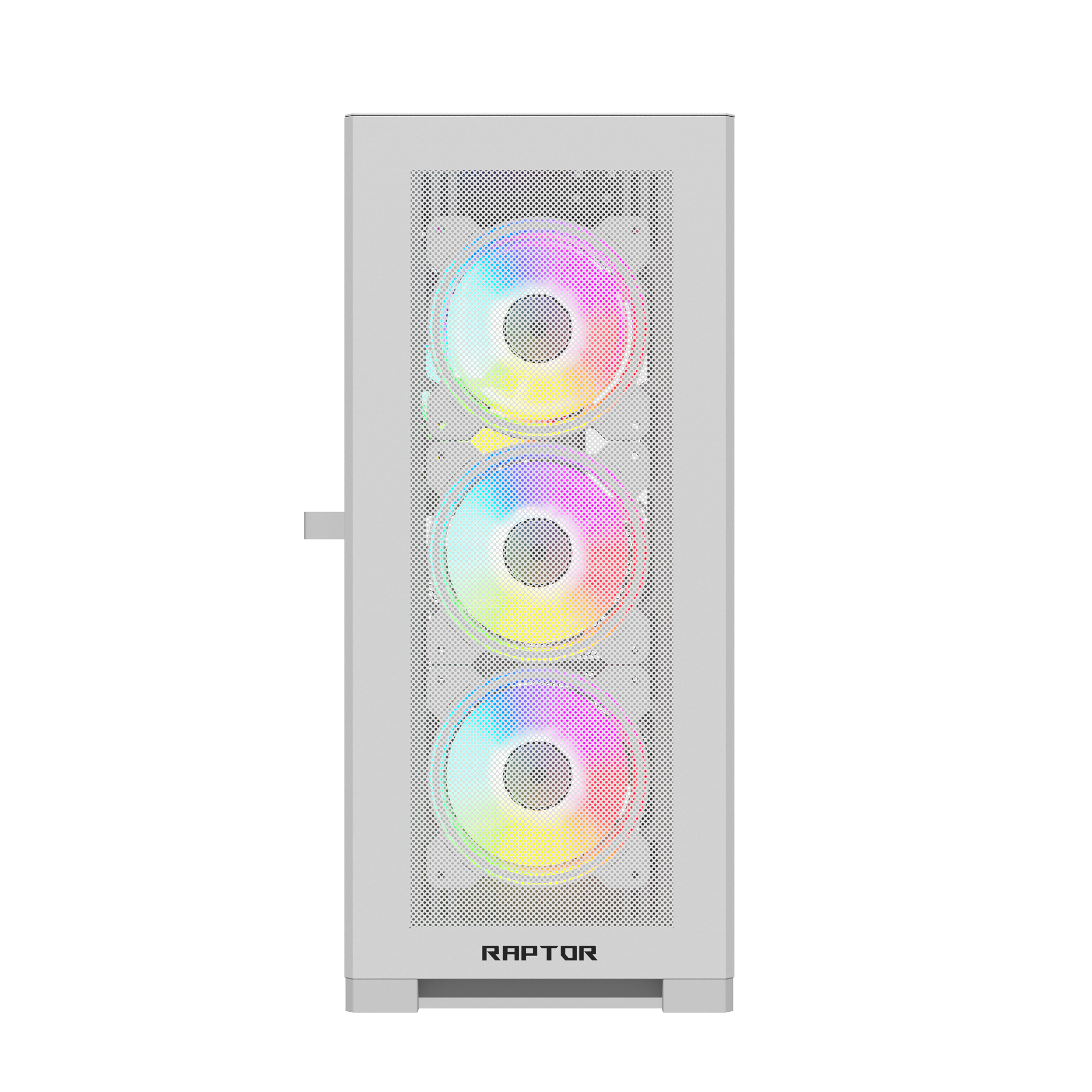 علبة Raptor 290-XL ARCTIC HAWK RGB Mid Tower - أبيض