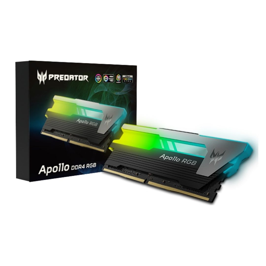 ذاكرة سطح المكتب Acer Predator Apollo RGB سعة 16 جيجابايت (2 × 8 جيجابايت) 3200 ميجاهرتز CL16 DDR4