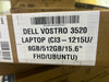 Dell Vostro 3520, Intel Core  i3-1215U -12th Gen, RAM 8GB, 512GB SSD NVMe, Intel UHD Graphics, 15.6 FHD, Black