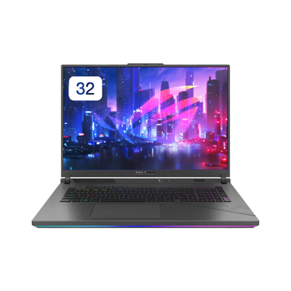 ASUS ROG Strix G18 G814JIR-N6207, Intel Core i9-14900HX, RAM 32GB(Upgraded), 512GB SSD NVMe, NVIDIA RTX 4070 8GB, 18.0 2.5K+ WQXGA 240Hz IPS, Eclipse Gray