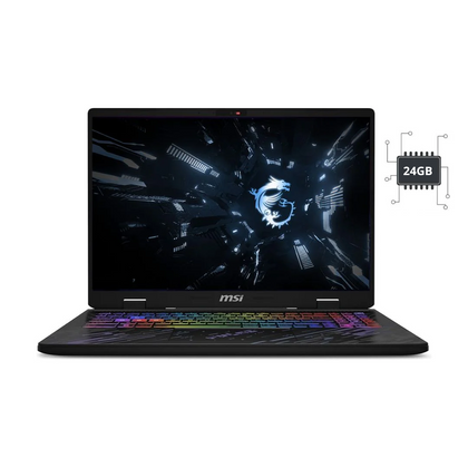 MSI Pulse 16 AI C1VFKG-218XAE, Intel Core Ultra 9-185H, RAM 24GB (Upgraded), SSD 1TB NVMe, NVIDIA RTX 4060 8GB, 16.0 2K WQXGA 240Hz IPS, Core Black