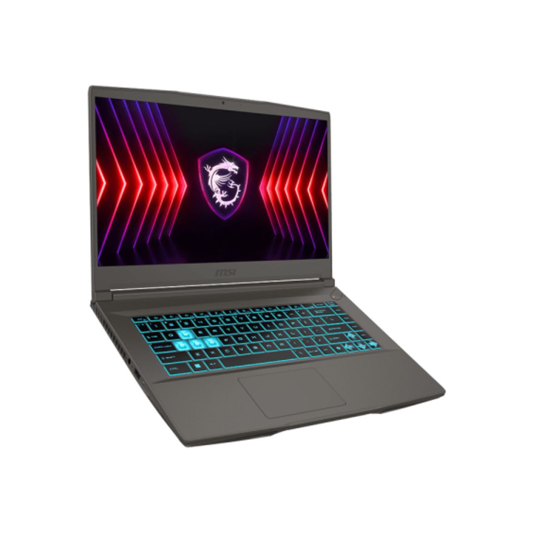 MSI Thin 15 B13VE-2691XAE، Intel Core i7-13620H، ذاكرة وصول عشوائي 16 جيجابايت، قرص SSD 1 تيرابايت NVME، NVIDIA RTX 4050 6 جيجابايت، شاشة 15.6 بوصة FHD 144 هرتز، رمادي كوزموس
