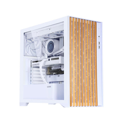 SAMA SV05 V-Nature Mid Tower Case ATX - White (BTF)