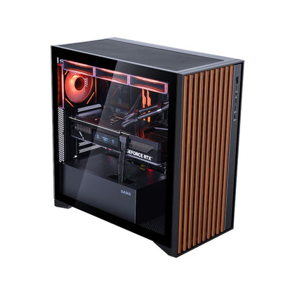 SAMA SV05 V-Nature Mid Tower Case ATX - Black (BTF)