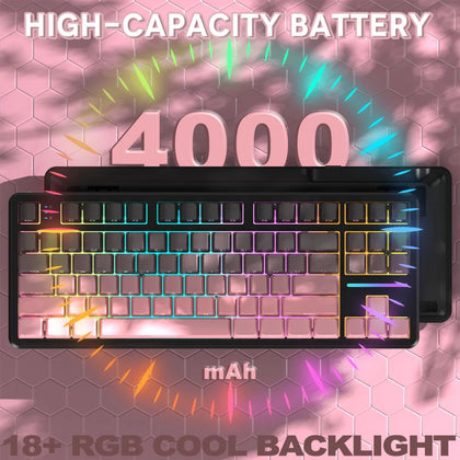 ATTACK SHARK X87 Tri-mode Gasket Mechanical Keyboard - Blackberry