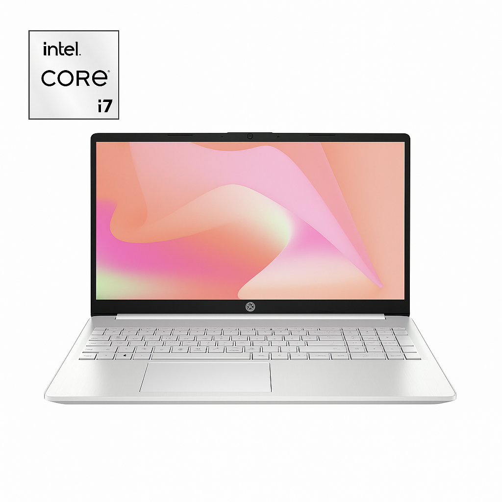 HP 15-FD0240NE، Intel Core i7-1355U، ذاكرة وصول عشوائي 8 جيجابايت، قرص SSD سعة 512 جيجابايت، Intel Iris Xe، شاشة 15.6 بوصة FHD IPS، فضي