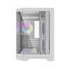 DarkFlash FT418 Mid Tower Case, 3 Fan - White