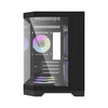 DarkFlash FT418 Mid Tower Case, 3 Fan - Black