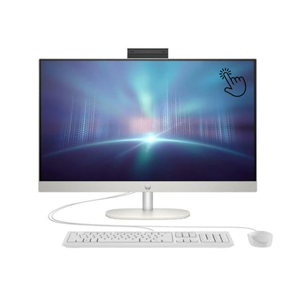 All in One HP 24-CR0250NH, Intel Core i5 1335U, RAM 16GB, SSD 512GB, Intel Iris Xe, 24 FHD IPS Touch, Shell white