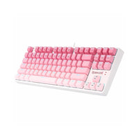 REDRAGON K645W Wired RGB CASS USB Mechanical Gaming Keyboard, Brown Switch - Pink