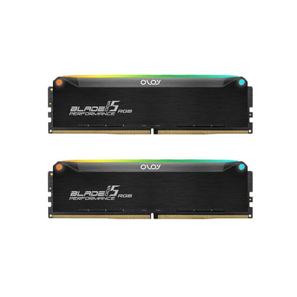 OLOy DDR5 RAM 32GB (2x16GB) Black Hairline Blade RGB 6000 MHz