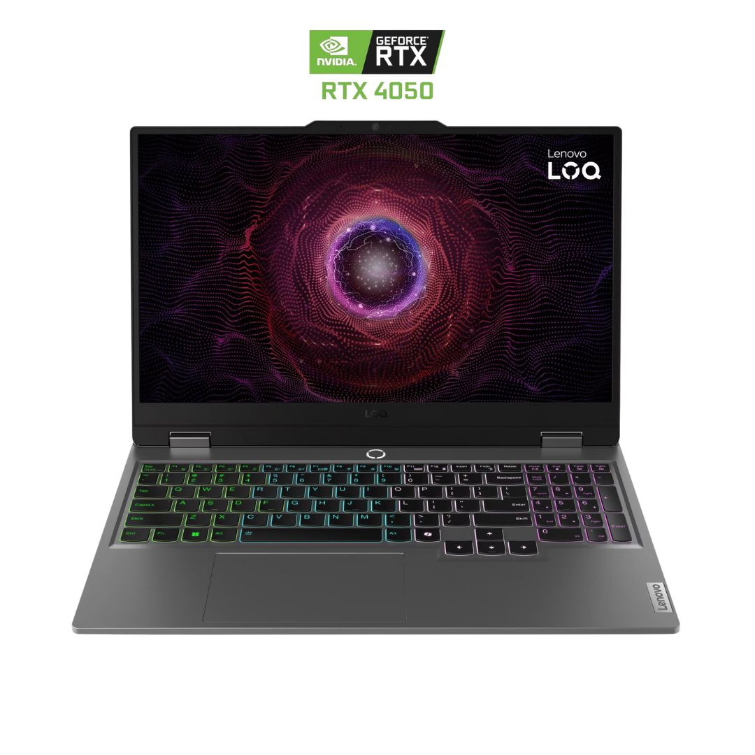 Lenovo LOQ 15ARP9 - (GKUS), AMD Ryzen 5-7235HS, RAM 12GB, SSD 512GB, RTX 4050 6GB, 15.6 Inch FHD IPS 144Hz, Luna Grey