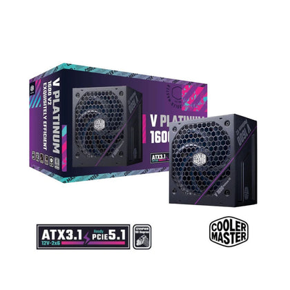 Cooler Master V Platinum 1600 V2 1600w 80 Platinum Full Modular , PCIe 5 & ATX 3.1