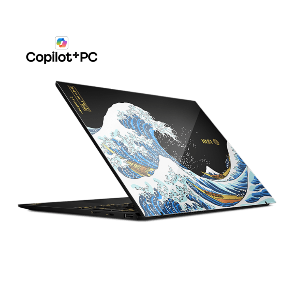 MSI Prestige 13 AI+ Ukiyo-e Edition، معالج Intel Core Ultra 7-258V، ذاكرة وصول عشوائي (RAM) سعة 32 جيجابايت، قرص SSD سعة 1 تيرابايت، معالج رسومات Intel Arc، شاشة OLED بدقة 2.8K، لون Stellar Gray 