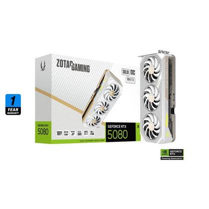 ZOTAC GAMING GeForce RTX 5080 SOLID OC White Edition 16GB