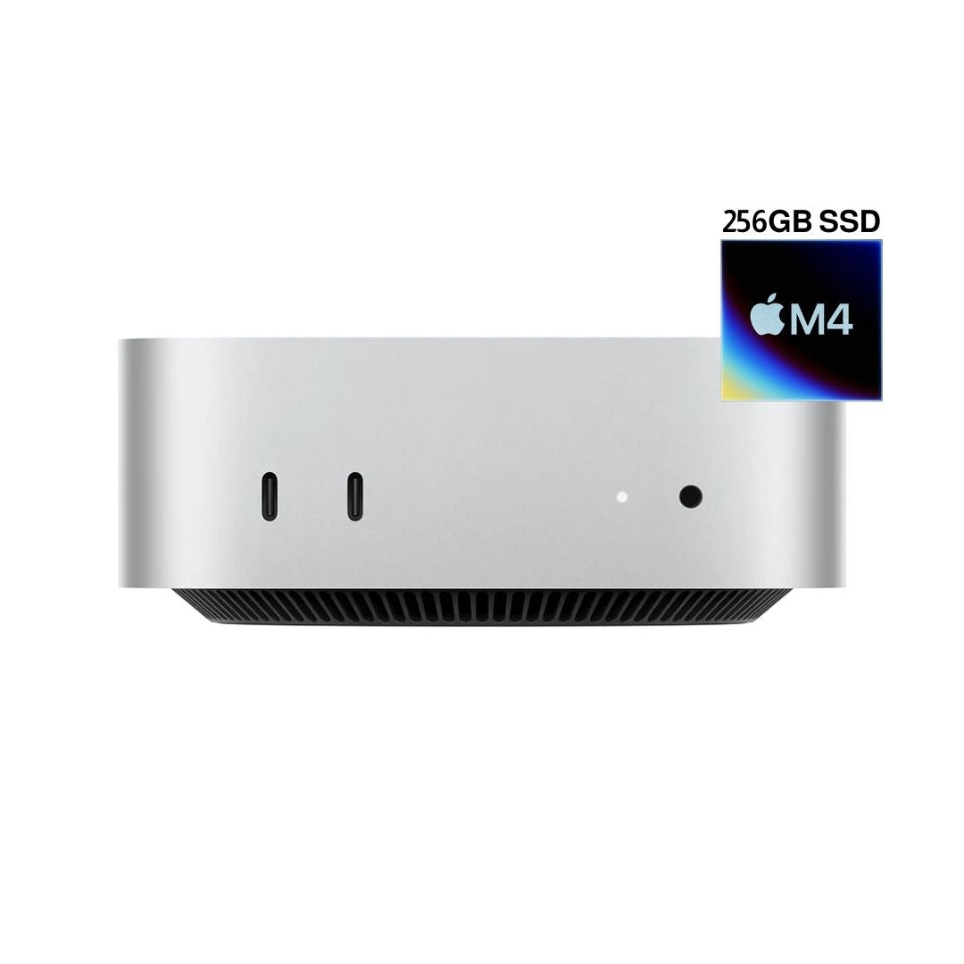 Apple Mac Mini A3238 - MU9D3AB/A، شريحة M4 (10 أنوية)، ذاكرة وصول عشوائي (RAM) سعة 16 جيجابايت، قرص SSD سعة 256 جيجابايت، معالج رسومات (GPU) 10 أنوية، نظام التشغيل MacOS Sequoia