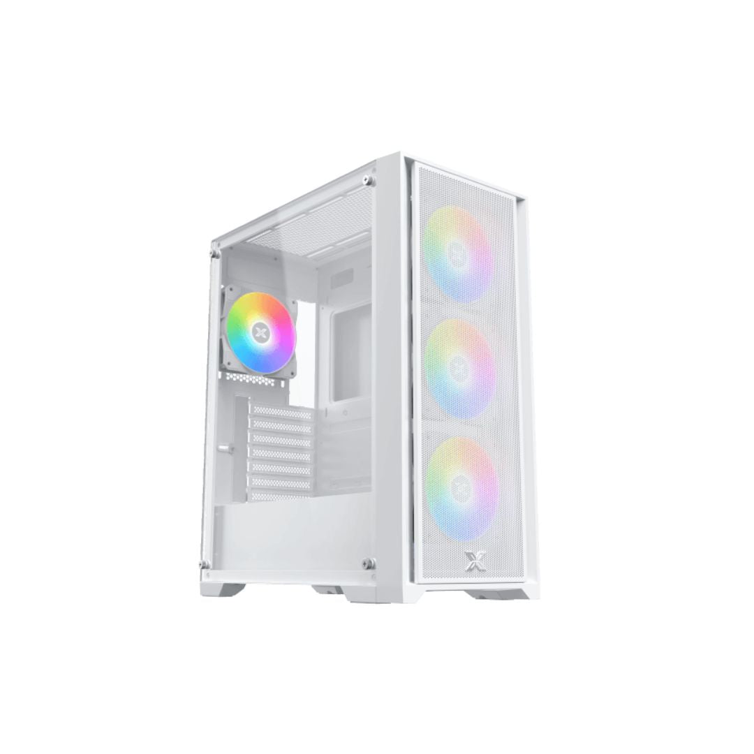 علبة Xigmatek Gaming X II RGB Arctic Mid Tower - بيضاء