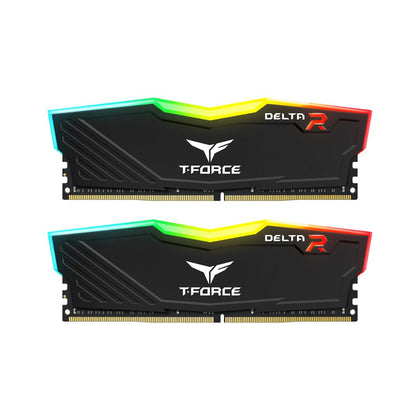 TEAMGROUP T-Force Delta RGB DDR4 Ram 32GB (2x16GB) 3200MHz CL16 - Black