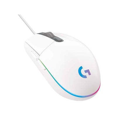 ماوس الألعاب السلكي Logitech G102 باللون الأبيض 