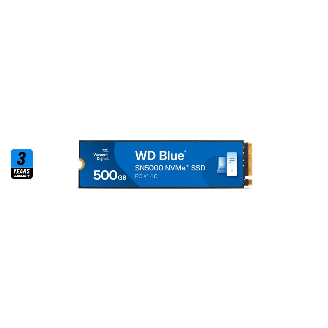 WD Blue SN5000 سعة 500 جيجابايت، 5000 ميجابايت/ثانية M.2 NVME، PCIe 4.0