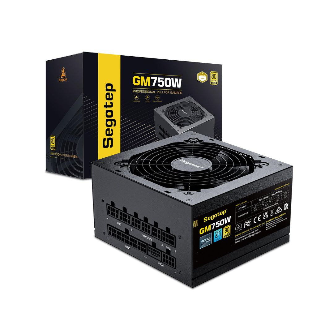 【美中古】Segotep 750W GOLD FULL MODULAR Segotep GM750W 80+ Gold Full Modular PSU | PCIe 5.0 & ATX