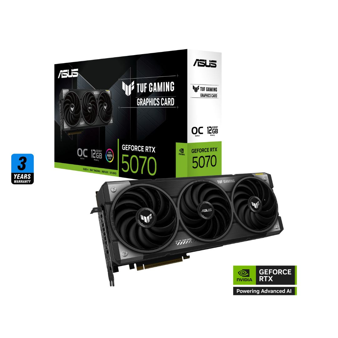 ASUS TUF RTX 5070 12GB GDDR7 OC Edition | Gaming GPU | in