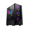 Xigmatek Duke, 4 Fan RGB Mid Tower Case - Black